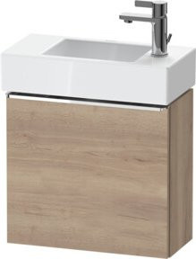 Duravit Waschtischunterschrank D-Neo mit 1 Tür, Wandmontage, Farbe Weiß/Braun, B/H/T: 48,4 x 44,0 x 22,2 cm - Bild 1