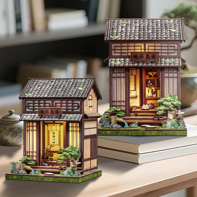 Cutebee DIY Book Nook Kit, Miniatur-Puppenhaus-Bücherregaleinsatz, Holz - Bild 1