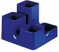 Stifteköcher arlac Uni-Butler in Blau, B/T/H: 13,0 x 9,0 x 4,0 cm - Bild 1