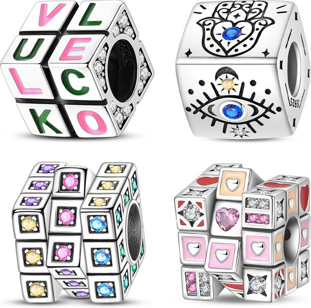 Qikaola Charm, 925 Sterlingsilber, bunt, Damen - Bild 1