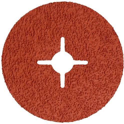 3M Fiberscheibe für Winkelschleifer, Durchmesser: 125 mm, Körnung: 36, Farbe: Rot, 25 Stück - Bild 1