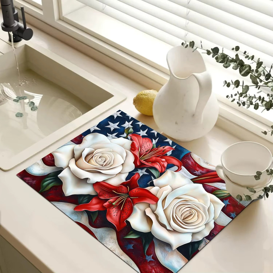 Rose Lily Herdabdeckung Hitzebeständige und Rutschfeste Schutzmatte für Glaskeramikkochfelder in Multicolour - Bild 3