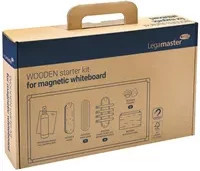 Legamaster WOODEN Whiteboard Zubehörset 17-teilig aus FSC-zertifiziertem Naturholz in Schwarz, Rot, Blau und Grün, B/T/H: 21,4 x 33,3 x 7,4 cm - Bild 2