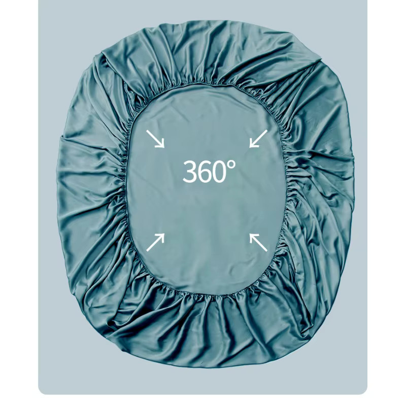 EGW Spannbetttuch aus Lyocell-Faser in Grau, 180 x 200 cm - Bild 2