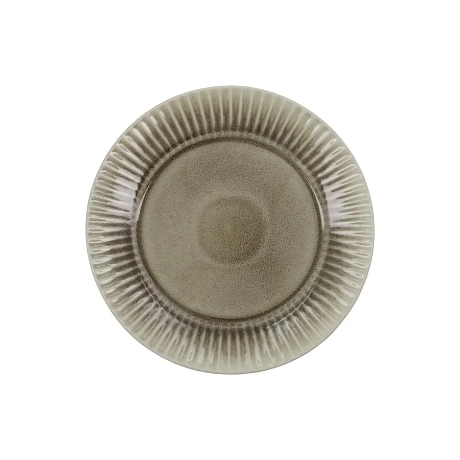 House Doctor Speiseteller Pleat graubraun Durchmesser: 27 cm - Bild 1
