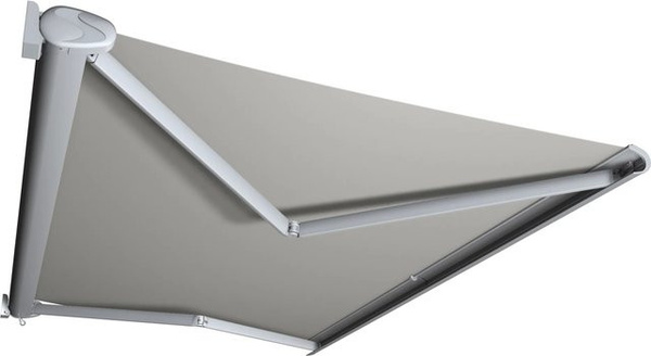 Kassettenmarkise Markisen Spettmann Perform mit Handkurbel, Gestell Silber, Tuch Hellgrau aus Polyacryl, Breite: 300 cm, Ausladung: 200 cm