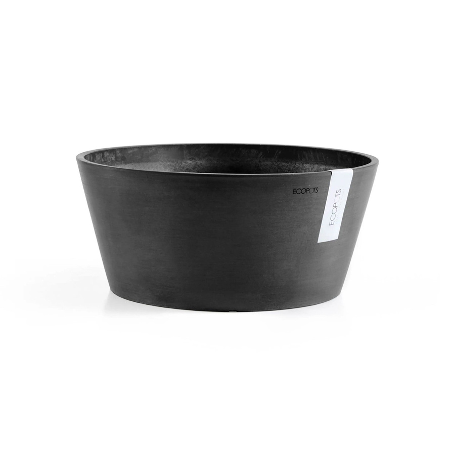 Ecopots Pflanzschale Frankfurt Dunkelgrau rund Durchmesser: 50 cm - Bild 2