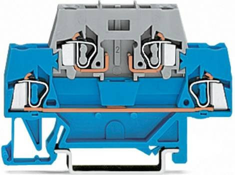 WAGO 280-514 Doppelstock-Durchgangsklemme 5mm Zugfeder Grau 50 Stück - Bild 1