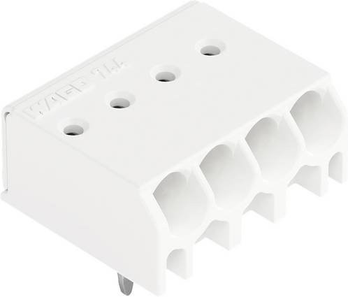 WAGO 744-304 Leiterplattenklemme in Weiß (800 Stück) - Bild 1