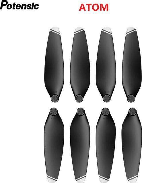 Potensic Propeller für Atom in Schwarz und Grau (1 Paar) - Bild 1
