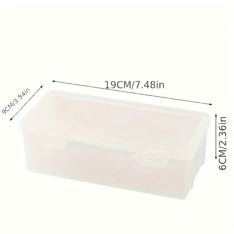 2 Stück transparente Kunststoff-Bleistiftboxen als tragbare Aufbewahrungsorganisatoren für Buntstifte und Ölpastelle - Bild 2