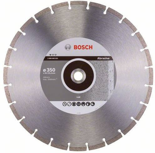 Bosch Diamanttrennscheibe Standard Universal in Silber Durchmesser: 350 mm, Bohrung: 25,40 mm, Dicke: 2,8 mm - Bild 1