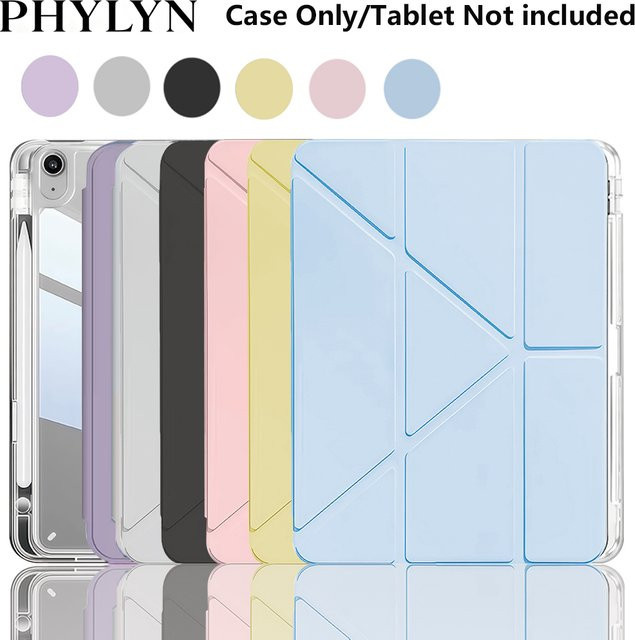 Chenxinyi Crystal Clear Case Hülle für iPad Pro, Air und Mini in Transparent mit Gelb-Akzenten - Bild 1