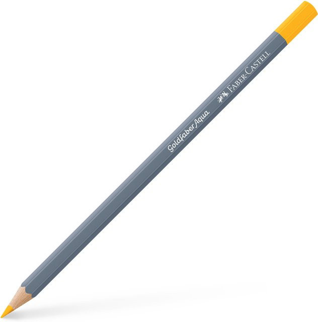 Faber Castell Aqua Aquarellstift Kadmiumgelb Dunkel - Bild 1