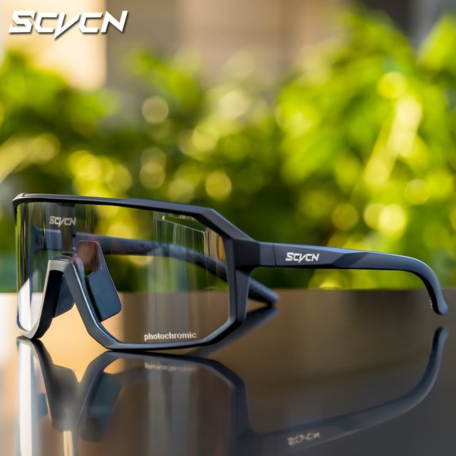 SCVCN Sportsonnenbrille, Vollrand, black, Kunststoff - Bild 1