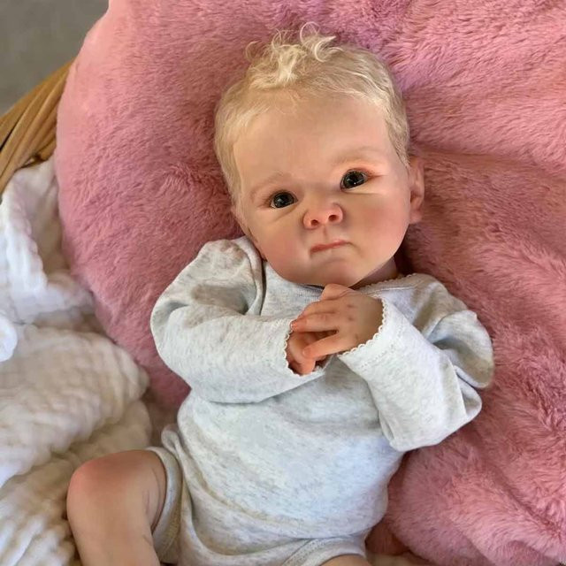JOYORA Reborn Puppe, 50cm, Handgemachte 3D Haut Sichtbar Ader, Neugeborenen Baby Größe Puppe - Bild 1