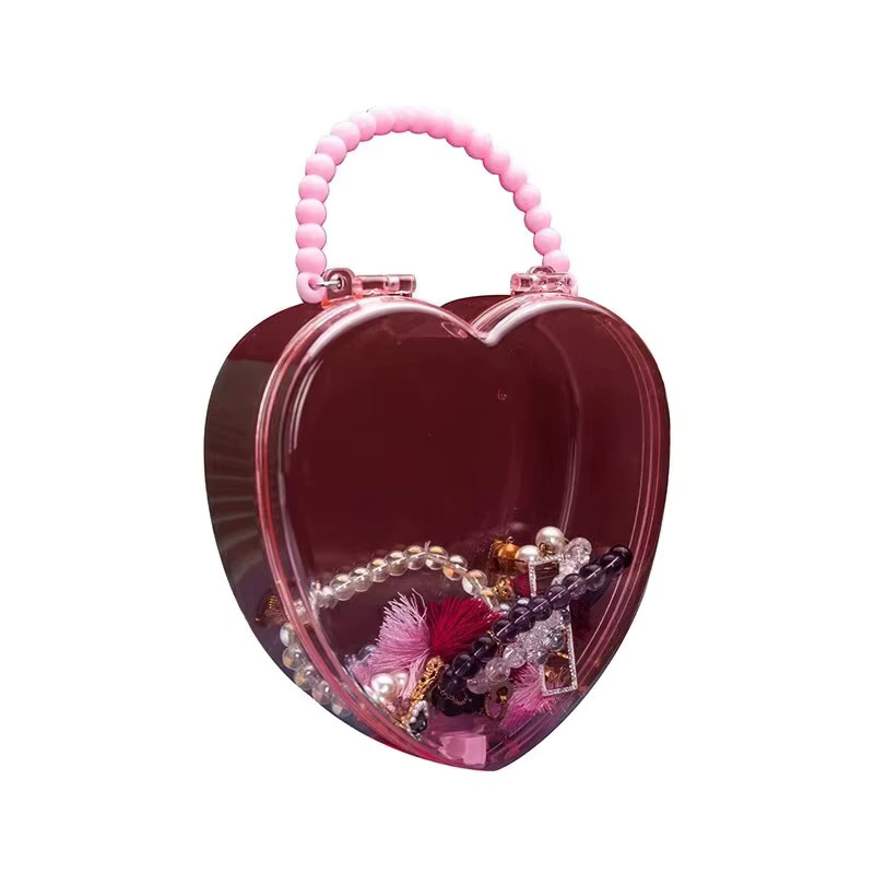Transparente Schmucktasche für Kinder aus Kunststoff zur Organisation von Stirnbändern, Ohrringen und Armbändern - Bild 2