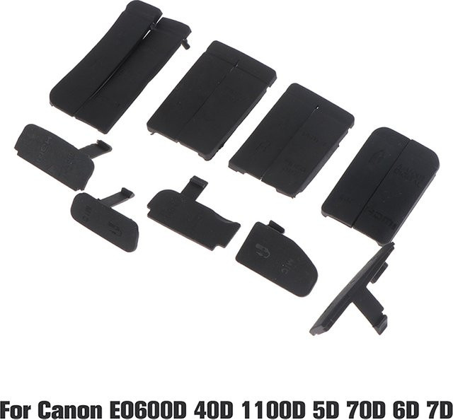 SAFENH Gummi Abdeckung für DSLR Kameras mit USB-C Anschluss in Schwarz - Bild 1