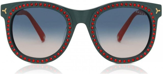Bally By2069 Sonnenbrille Cat-Eye, Damen, Vollrand, Acetat, Blue, Grey - Bild 1