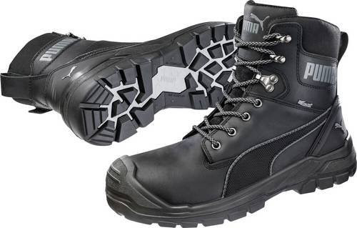 Puma Safety Conquest Black CTX High S3 Sicherheitsstiefel aus Leder in Schwarz, Größe 47 - Bild 1