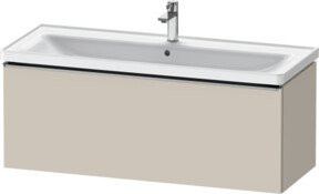 Duravit Waschtischunterschrank D-Neo in Beige Matt mit Scharniertüren, B/T/H: 118,4 x 45,2 x 44,0 cm - Bild 1