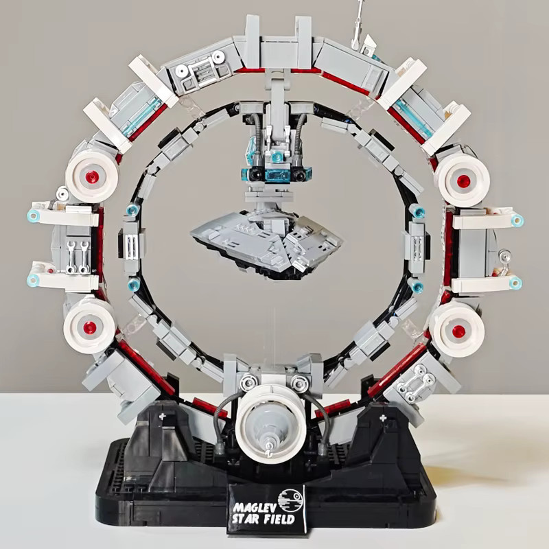 Enesco MOC Sternenschiff Bausteine Modell Grau aus Kunststoff für Kinder und Erwachsene - Bild 3