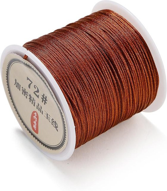 Binchi Outdoor Product Nylonfaden Schnur, braun, 0,8 mm - Bild 1