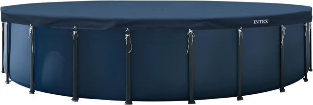 INTEX Deluxe Pool Abdeckplane rund Durchmesser: 732 cm mit 20 cm Überhang - Bild 1