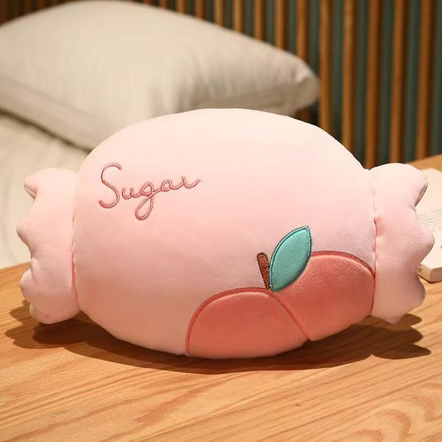 Yiran Toy Plüsch-Nickerchen-Kissen und Handwärmer in Pink mit Tier-Motiv - Bild 1