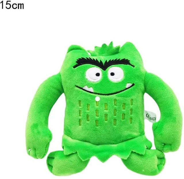 BC Pet Supplies Die Farbe Monster Plüsch Puppe, 6-teiliges Set, 15cm - Bild 1