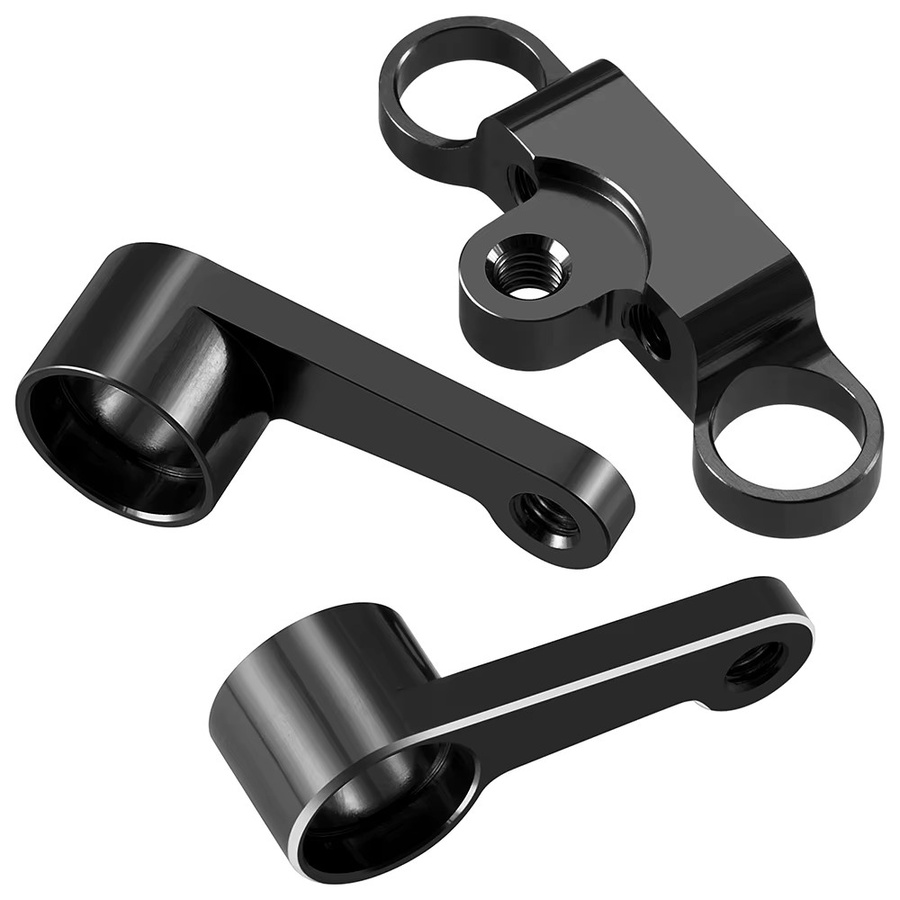 YEAHRUN Sakura Cero Ultra Lenkarm, 2-teiliges Set, Aluminiumlegierung, Schwarz - Bild 3