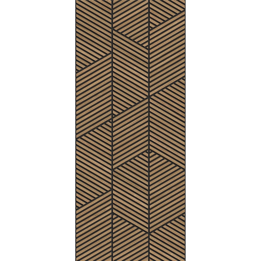 Grosfillex Wandpaneel Linio Graphic in Holzoptik, Farbe: Light Oak, Breite: 260 cm, Höhe: 37,5 cm - Bild 2