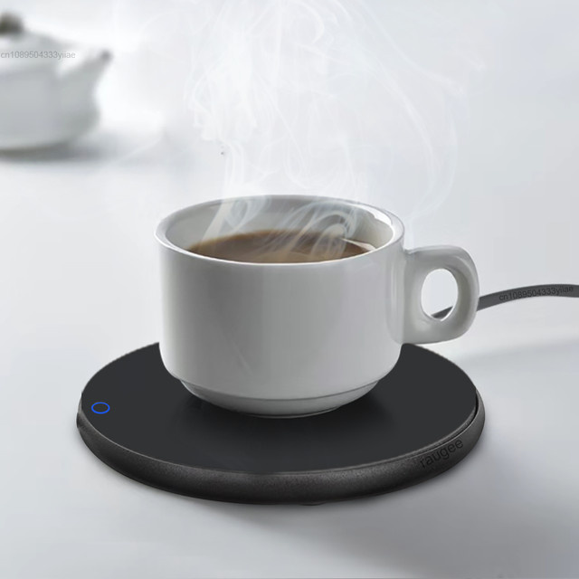 Thermostatischer USB-Tassenwärmer von ragee in Schwarz zur Warmhaltung von Kaffee, Tee oder Milch - Bild 1