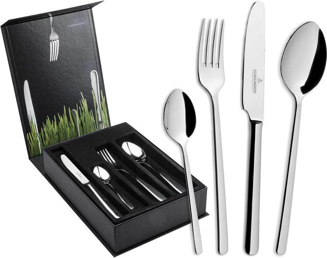 Picard & Wielpütz Tafelbesteck Ventura aus Edelstahl in Silber, 24er Set inklusive Besteckbox - Bild 1
