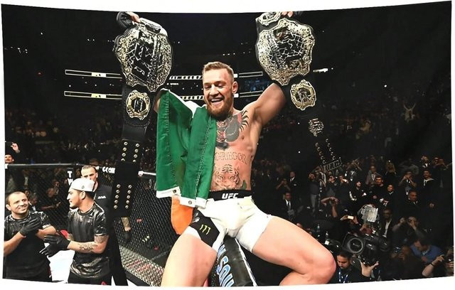 Conor McGregor Boxen Flagge Wandbehang von JMG Household Supplies, Mehrfarbig, Breite: 40 cm, Höhe: 90 cm - Bild 1