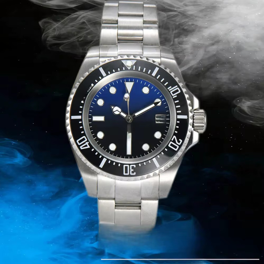 OUMASHI Armbanduhr, Automatik, Edelstahl, 44 mm, Herren, Schwarz, Saphirglas - Bild 3