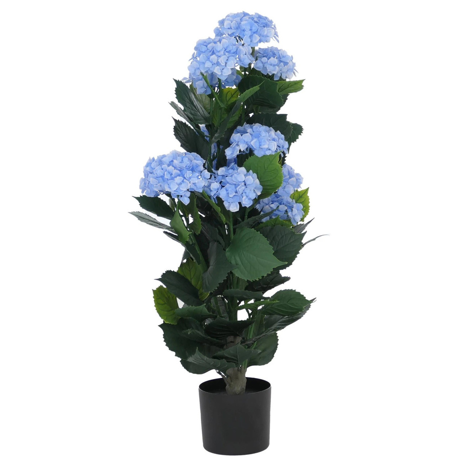 Künstliche Hortensie MCW Q86 in Blau, Dekopflanze aus Polyethylen, H x B x T: 90 x 50 x 50 cm - Bild 3