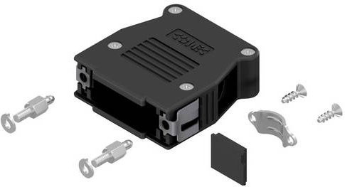 Conec SnapLock D-SUB Gehäuse 16-003260E aus Kunststoff in Schwarz mit 15 Polen - Bild 1