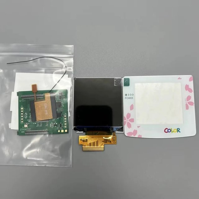 GBC IPS LCD-Bildschirm mit hoher Helligkeit für Nintendo Gameboy Color, 2,45 Zoll, Originalgröße - Bild 1