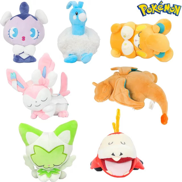 Bandai Pokémon Eevee Sylveon Sprigatito Charizard Fuecoco Pamo, Plüschtiere, 18cm - Bild 1