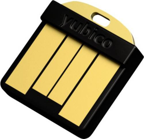 Yubico YubiKey 5 Nano FIPS USB-A Passwort Manager Stick in Schwarz/Gold - Bild 1