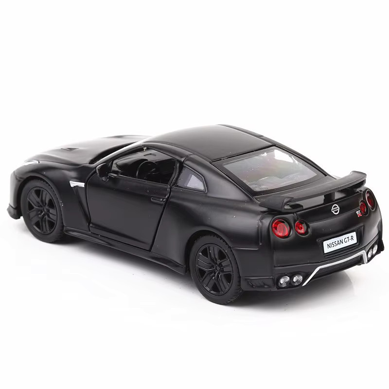 MAKEDA Nissan GTR Modellauto, Metall, 1:36, Schwarz - Bild 2