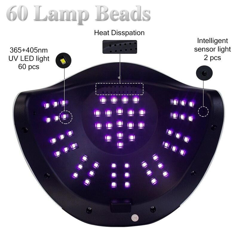 PRISMA UV-LED-Nagellampentrockner, 300W, mit LCD-Display, Unisex - Bild 4