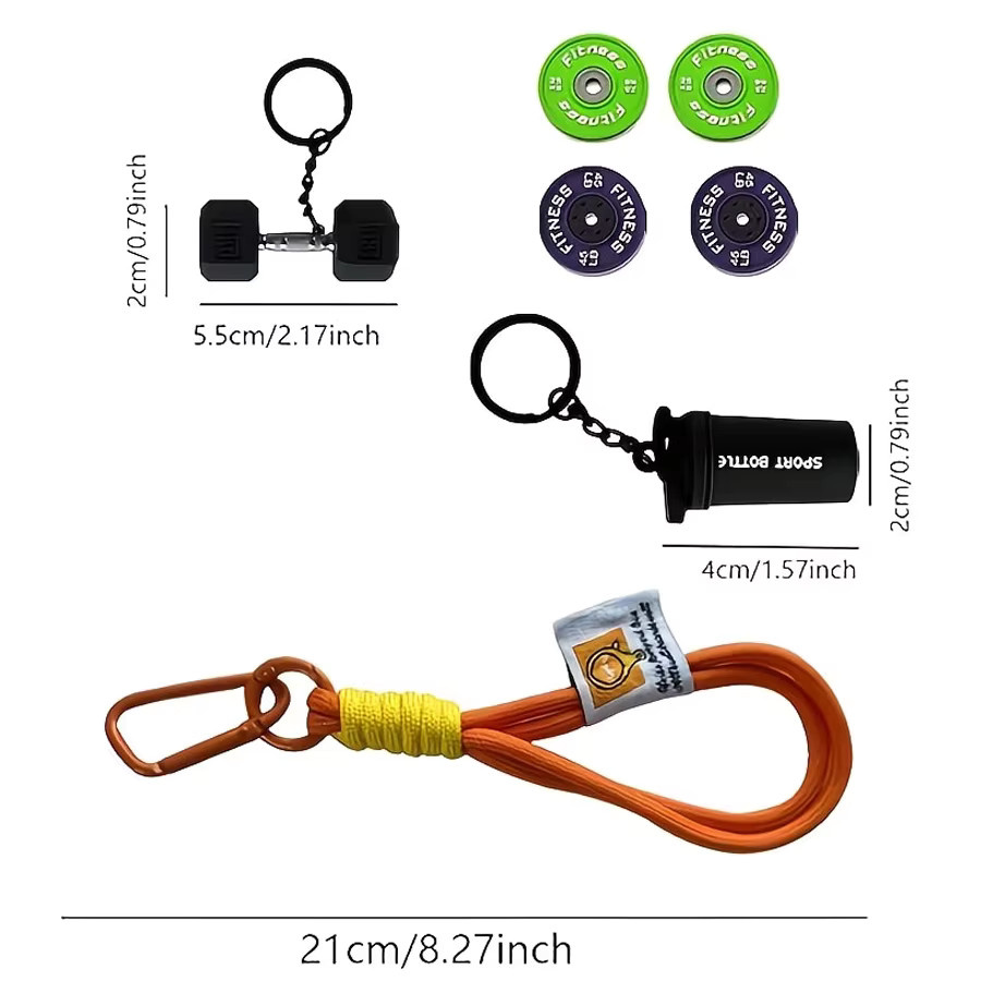 M Fitness Schlüsselanhänger Gewichtsplatte, Unisex - Bild 3