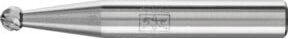 PFERD TOOLS Hartmetall Frässtift Kugel KUD universal mittel kreuzverzahnt, Farbe: Silber, Kugel-Ø: 4 x 3 mm, Schaft-Ø: 6 mm - Bild 1