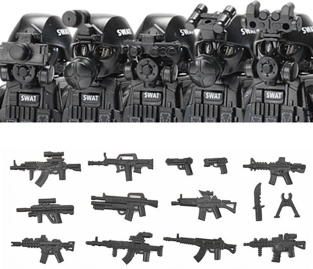 Yiran toy Stadtpolizei China Sturmsoldat SWAT Figuren, Bausteine - Bild 1