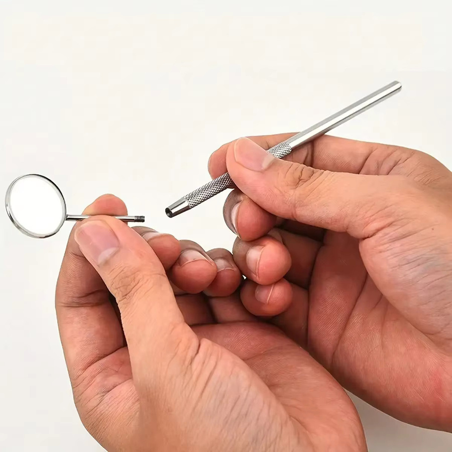 YJYIBEI Mundhygieneset aus Edelstahl, Silber, Unisex - Bild 2