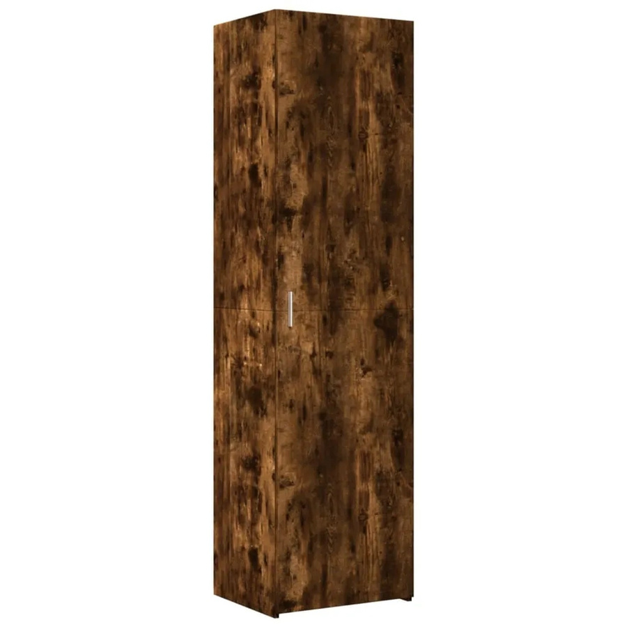 vidaXL Highboard Räuchereiche Braun aus Holzwerkstoff B: 50 cm, T: 42,5 cm, H: 185 cm - Bild 2