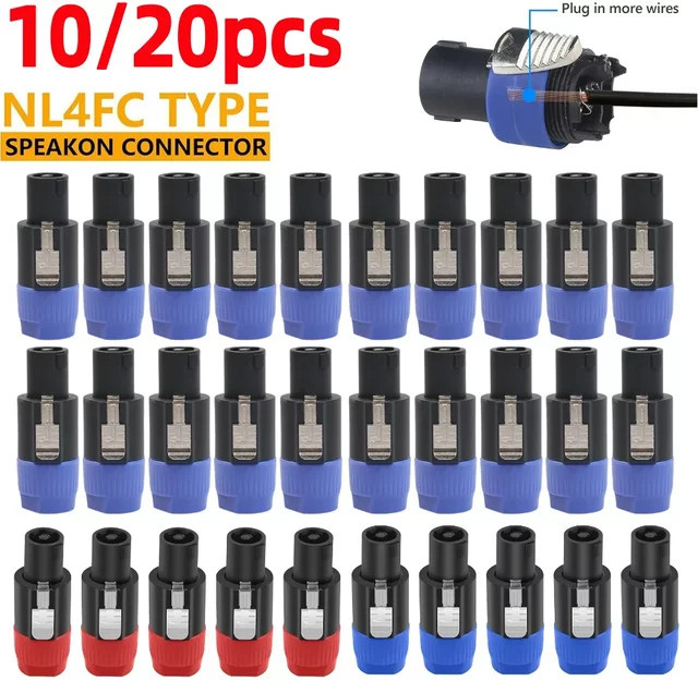 ALLOYSEED NL4FC 4-Pin Luftfahrtstecker Audiokabel-Adapter 4-Pol-Stecker für Lautsprecher - Bild 1