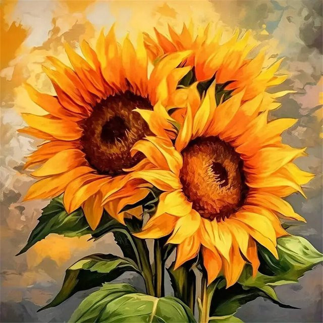 YUTTEE DIY Diamant Mosaik Sonnenblume, Diamant Malerei, adults - Bild 1